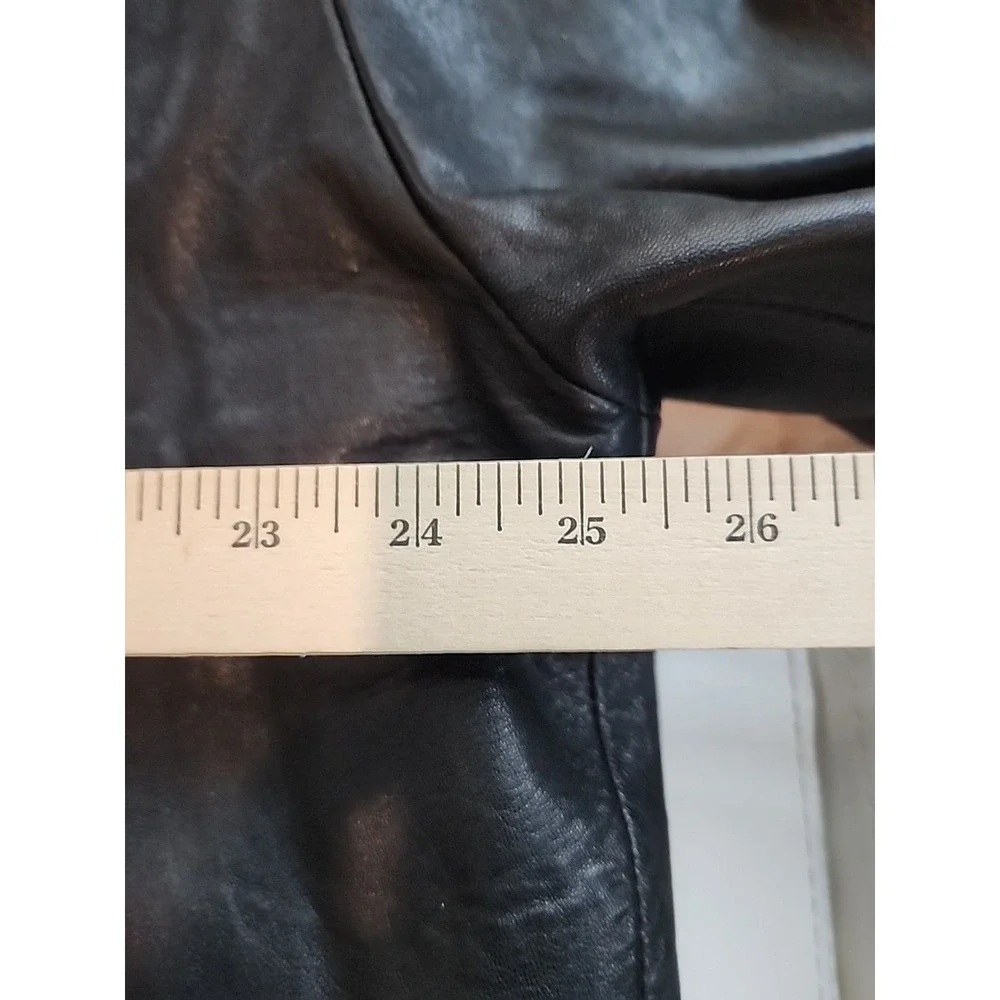 Vintage Remy Leather Jacket Mens XL Black Button Car Coat Made in USA Soft Lamb